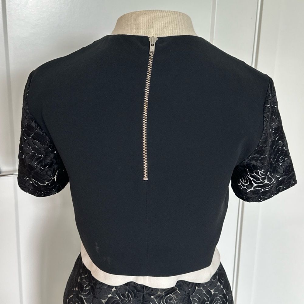 A.L.C. ALC Thompson Black Lace Overlay Pencil Skirt & Top Set Womans Sz 2 - Picture 7 of 16